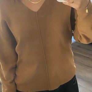 Oversized camel sweater